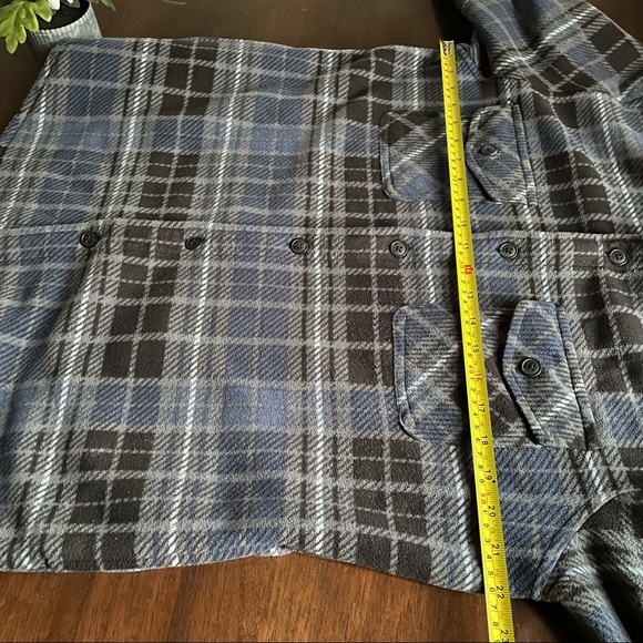 Freedom Foundry Super Soft Sherpa Lined Button Down Plaid Shirt Jacket Medium - Picture 4 of 11